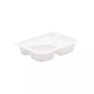 Barquette CPET Mapcor blanc 3 comp 227x178x50mm